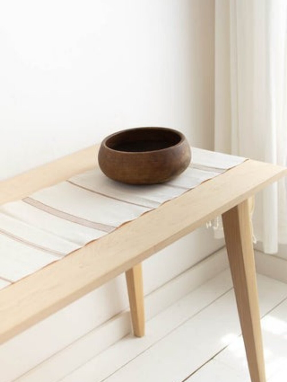 Fair + Simple Table Runner in Cafe
